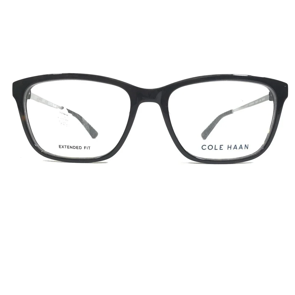 Cole Haan Eyeglasses Frames CH4039 001 BLACK Gray Tortoise Square 56-17-145